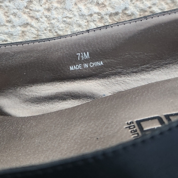 Moda spana Black heels size 7.5 with zipper embellishment - Picture 5 of 12